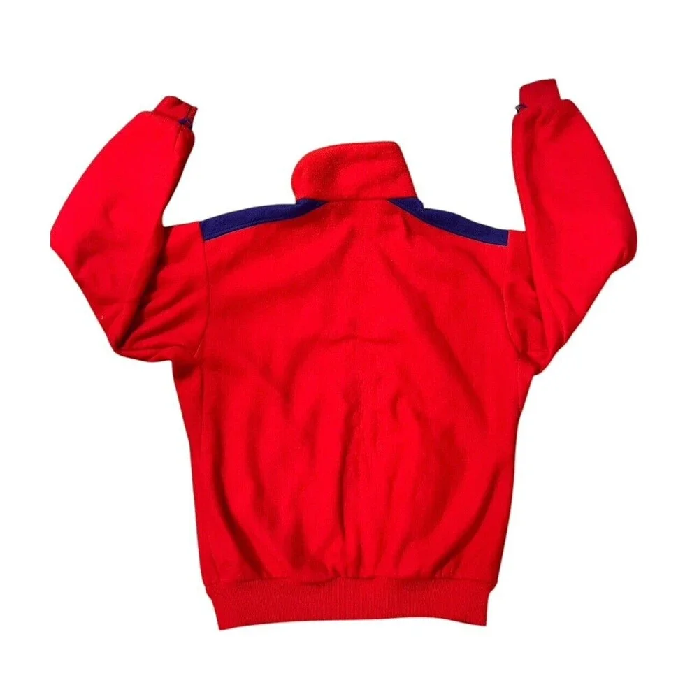 Vtg 80s‎ Columbia Sportswear Fleece Full Zip Jacket Red Men’s Sz Med USA